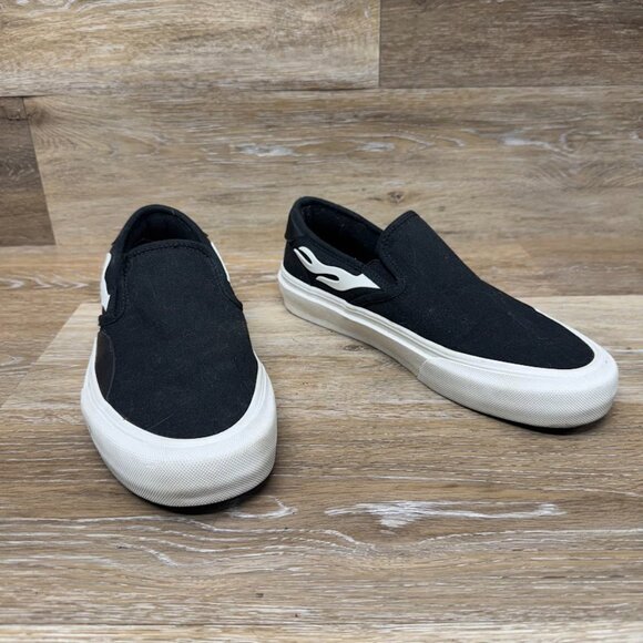 Stroye Boo Johnson Vista Black Canvas Slip On Skate Shoes Men's Size 7.5 - Picture 5 of 6